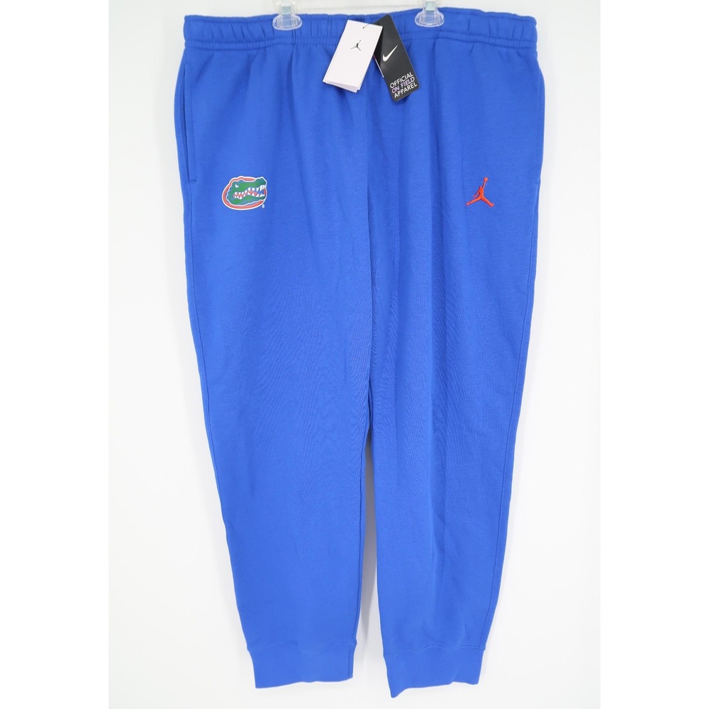 Nike Air Jordan Florida Gators Blue Jumpman Team Issue Sweatpants Men's 4XL New